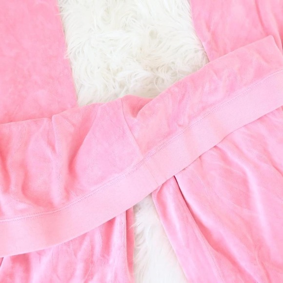 Juicy Couture Pink Velour Track Pants – Size L - Picture 4 of 6